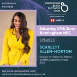 Scarlett Allen-Horton at Birmingham Black Business Show